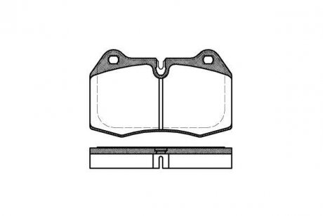 Купить Колодки тормозные BMW E34, E31, E38 WOKING p5413.00 (фото1) подбор по VIN коду, цена 1452 грн.