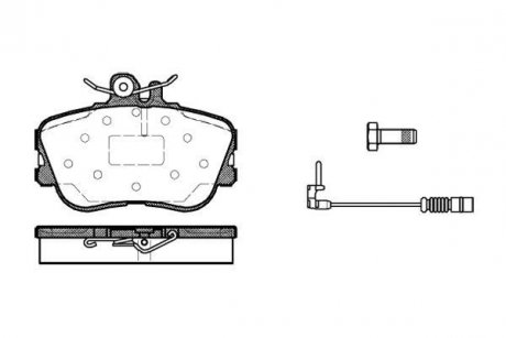 Купить Колодки тормозные Mercedes W202, S202 WOKING p5453.02 (фото1) подбор по VIN коду, цена 1288 грн.