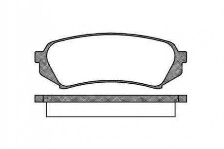 Купити Гальмівні колодки зад. Toyota Land Cruiser 98-07 (sumitomo) Lexus LX, Toyota Land Cruiser, Lexus RX WOKING p6063.00 (фото1) підбір по VIN коду, ціна 539 грн.