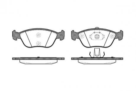 Колодки тормозные Volvo 850, V70, C70, XC70 WOKING p6223.00