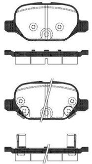 Колодки гальмівні Fiat Panda WOKING p6273.32