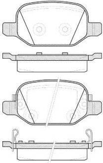 Колодки гальмівні Fiat 500 WOKING p6273.52