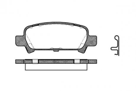 Колодки гальмівний диск. задн. (Remsa) Subaru Forester (sg) 2.0 02-,Subaru Forester (sg) 2.5 02- Subaru Forester, Legacy, Impreza, Outback WOKING p6293.02