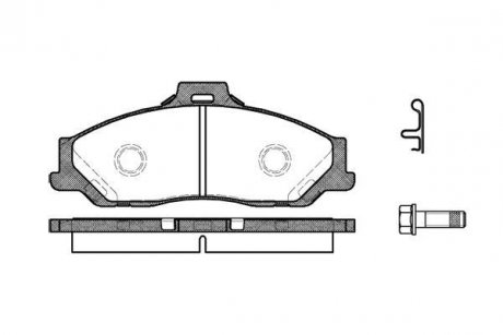 Колодки тормозные WOKING p6303.01