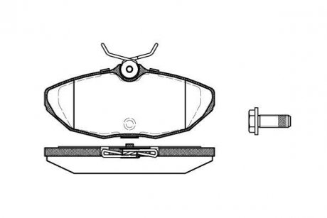 Колодки тормозные Fiat Grande Punto, Opel Corsa, Jaguar XJ WOKING p6323.00