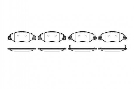 Гальмівні колодки пер. Transit (V184) 00-06 (FWD) WOKING p6723.12