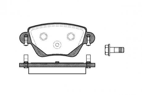 Купить Колодки тормозные диск. задн. (Remsa) Ford Mondeo III Bosch ver. (P6773.00) Jaguar X-type, Ford Mondeo WOKING p677300 (фото1) подбор по VIN коду, цена 1173 грн.