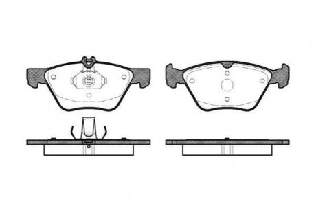 Купити Гальмівні колодки пер. W202/210 (ATE)/211 4Matic Mercedes W210, S210, CLK-Class, W211, W220, S211 WOKING p7013.00 (фото1) підбір по VIN коду, ціна 1456 грн.