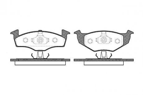 Колодки гальмівні Volkswagen Golf, Seat Ibiza, Cordoba, Volkswagen Polo WOKING p7093.20