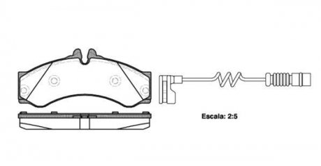 Купить Колодки тормозные Mercedes W904, W906 WOKING p7143.12 (фото1) подбор по VIN коду, цена 1417 грн.