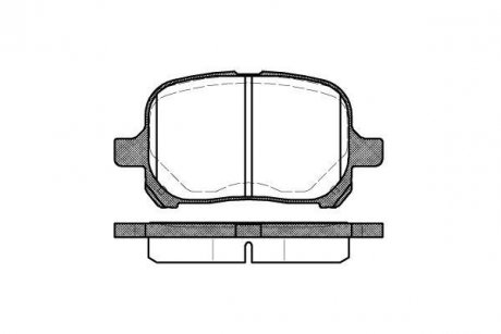 Колодки гальмівні WOKING p7213.00