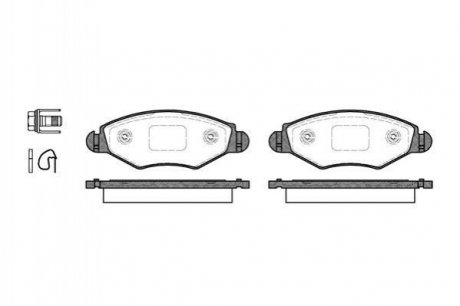 Тормозные колодки перед. Peugeot 206/306 94- WOKING p7433.20