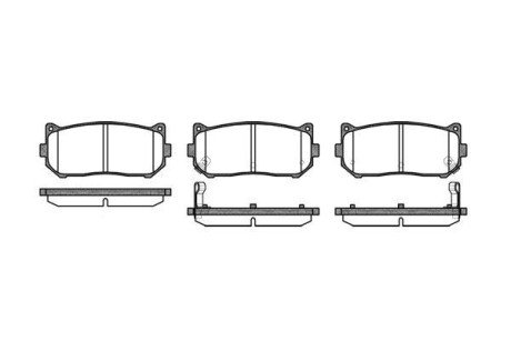 Колодки гальмівні KIA Clarus, Shuma, Carens WOKING p7493.02