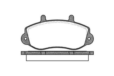 Колодки тормозные WOKING p7773.00