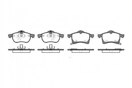 Купити Гальмівні колодки пер. Astra G 98-05 (ATE) Opel Astra, Zafira WOKING p7833.02 (фото1) підбір по VIN коду, ціна 1189 грн.