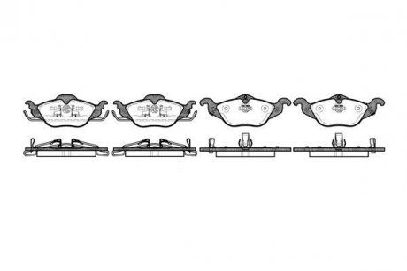 Гальмівні колодки пер. Astra 98-09 Opel Corsa, Combo WOKING p7843.02
