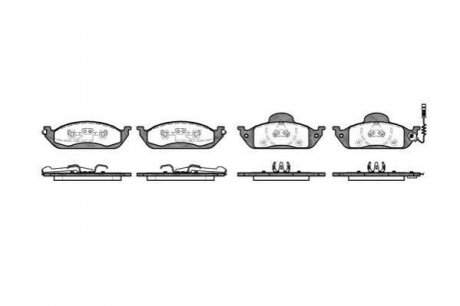 Тормозные колодки перед. MB M-Class (W163) 98-05 Mercedes M-Class WOKING p7973.01