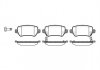 Купити Гальмівні колодки Astra/Ceed/Combo/Zafira 94- Opel Astra, Hyundai IX20, Opel Meriva, Zafira, Combo, Corsa, KIA Soul, Ceed WOKING p8573.02 (фото1) підбір по VIN коду, ціна 726 грн.