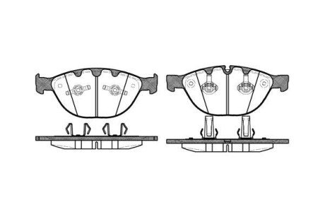 Колодки гальмівні BMW E65, E66, E60, E61, E64, E63 WOKING p8583.10