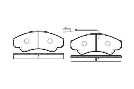 Колодки гальмівні Fiat Ducato, Citroen Jumper, Peugeot Boxer WOKING p8593.01