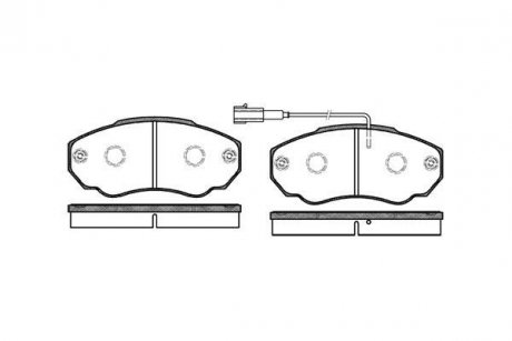 Купить Колодки тормозные Mitsubishi ASX, Opel Corsa, Fiat Ducato, Citroen Jumper, Peugeot Boxer WOKING p8603.01 (фото1) подбор по VIN коду, цена 1297 грн.