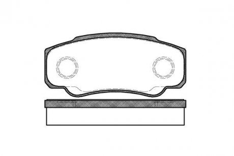 Колодки тормозные WOKING p8613.00