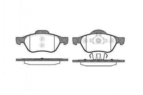 Купити Гальмівні колодки пер. Clio/Laguna/Megane/Scenic/Twingo (03-21) Renault Megane, Laguna, Scenic, Grand Scenic, Clio, Twingo WOKING p8623.00 (фото1) підбір по VIN коду, ціна 1231 грн.