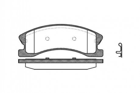 Тормозные колодки перед. Grand Cherokee 99-05 2.7-4.7 Jeep Grand Cherokee WOKING p8733.02