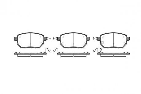 Колодки тормозные диск. перед. (Remsa) Infiniti Fx 3.5 02-08,Infiniti Fx 4.5 02-08 (P8853.02) WOKING p885302