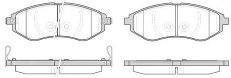 Купить Колодки тормозные диск. перед. (Remsa) Chevrolet Aveo T200 T250 R14 (P8863.02) Chevrolet Aveo WOKING p886302 (фото1) подбор по VIN коду, цена 932 грн.