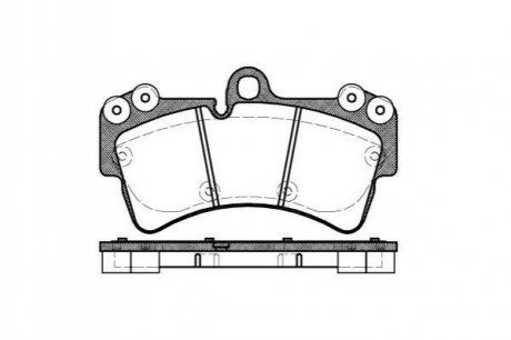 Колодки тормозные диск. перед. (Remsa) Audi Q7 3.0 06-15,Audi Q7 3.6 06-15,Audi Q7 4.2 06-15 WOKING p8953.00