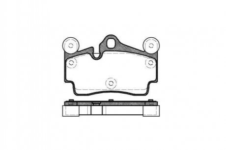 Колодки тормозные диск. задн. (Remsa) Audi Q7 3.0 06-15,Audi Q7 3.6 06-15,Audi Q7 4.2 06-15 WOKING p8963.00