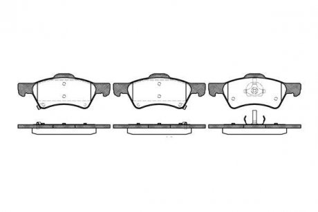 Колодки тормозные Chrysler Voyager, Dodge Caravan WOKING p9103.02