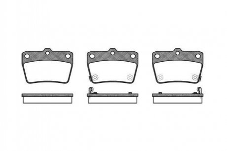 Купити Гальмівні колодки зад. DR5/RAV 4 (01-21) Chery Tiggo, Toyota Rav-4 WOKING p9393.02 (фото1) підбір по VIN коду, ціна 894 грн.