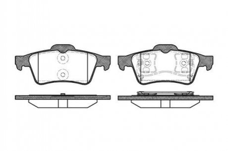 Купити Гальмівні колодки зад. C-MAX/VECTRA/LAGUNA/LEON /IBIZA/C30/C70/V40/PRIMERA 1.6-2.8 04- Jaguar XJ, SAAB 9-3, Renault Laguna, Nissan Primera, Opel Vectra, Renault Espace, Ford Connect, Transit, Focus, Mazda 3, Volvo S40 WOKING p9423.00 (фото1) підбір по VIN коду, ціна 963 грн.