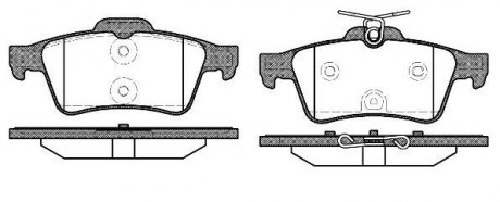 Купити КОЛОДКИ ГАЛЬМІВНІ Ford C-Max, Peugeot 508, Renault Latitude, Ford Focus WOKING p9423.40 (фото1) підбір по VIN коду, ціна 1162 грн.