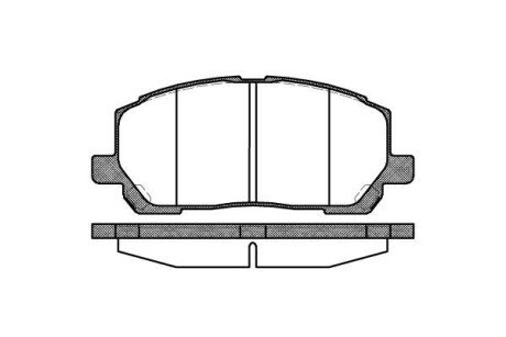 Колодки гальмівні Lexus RX, LS WOKING p9553.00