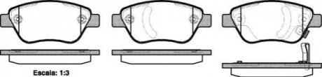 Колодки тормозные диск. перед. (Remsa) Fiat Doblo I 1,3Mjet 1,9JTD 05>10 / Opel Corsa D 08> WOKING p9583.31