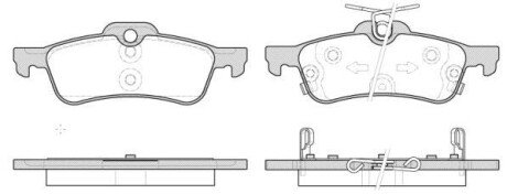 Колодки гальмівні Honda Civic WOKING p9623.12