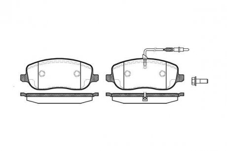 Купити Колодки тормозные Citroen C8, Jumpy, Peugeot Expert, Fiat Scudo, Peugeot 807 WOKING p9793.12 (фото1) підбір по VIN коду, ціна 1513 грн.