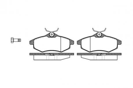 Купить Колодки тормозные диск. перед. (Remsa) PSA C3 I 03>08 перед (P9813.00) Citroen C3, C2 WOKING p981300 (фото1) подбор по VIN коду, цена 937 грн.