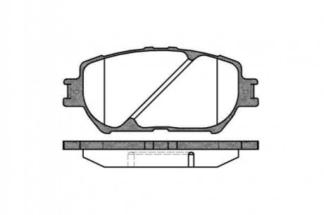 Купить Колодки тормозные диск. перед. (Remsa) Toyota Camry 2.0 01-06,Toyota Camry 2.4 01-06 Toyota Camry WOKING p9843.00 (фото1) подбор по VIN коду, цена 975 грн.