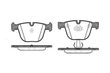 Колодки гальмівний диск. задн. (Remsa) Bmw 1 3.0 07-13,Bmw 3 4.0 05-11,Bmw 3 4.0 05-13 WOKING p9923.00