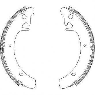 Колодки тормозные WOKING z4129.00