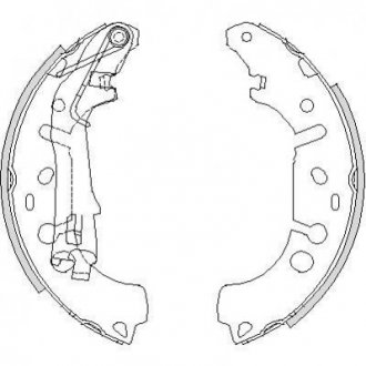 Колодки тормозные бараб. задн. (Remsa) Citroen Nemo 1.3 08-,Citroen Nemo 1.3 09- Opel Corsa, Fiat Punto, Grande Punto, Citroen Nemo, Peugeot Bipper, 308 WOKING z4192.00