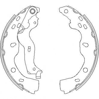 Колодки тормозные бараб. задн. (Remsa) Suzuki SX4 06-14,Fiat Sedici 06-14 (Z4227.00) WOKING z422700