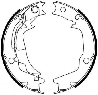 Колодки гальмівні. заднь. WOKING z424400