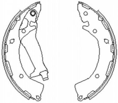 Колодки тормозные бараб. задн. (Remsa) Hyundai I10 1.0 07-13,Hyundai I10 1.1 07-13 KIA Rio WOKING z4248.00