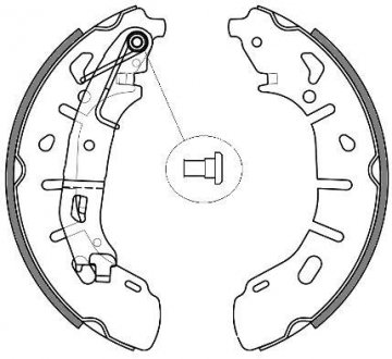 Колодки тормозные бараб. задн. (Remsa) Fiat Doblo 10> (Z4263.00) Fiat Doblo WOKING z426300