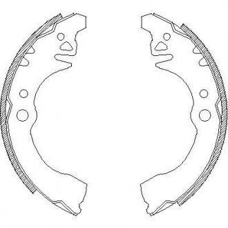 Колодки гальмівні. задн. (Remsa) Geely CK I 05> Geely CK WOKING z4374.00